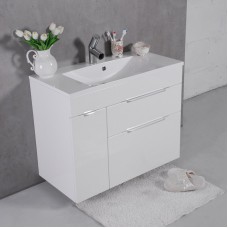 ТУМБА С УМЫВАЛЬНИКОМ 90 СМ FANCY MARBLE BERMUDA 2, БЕЛЫЙ